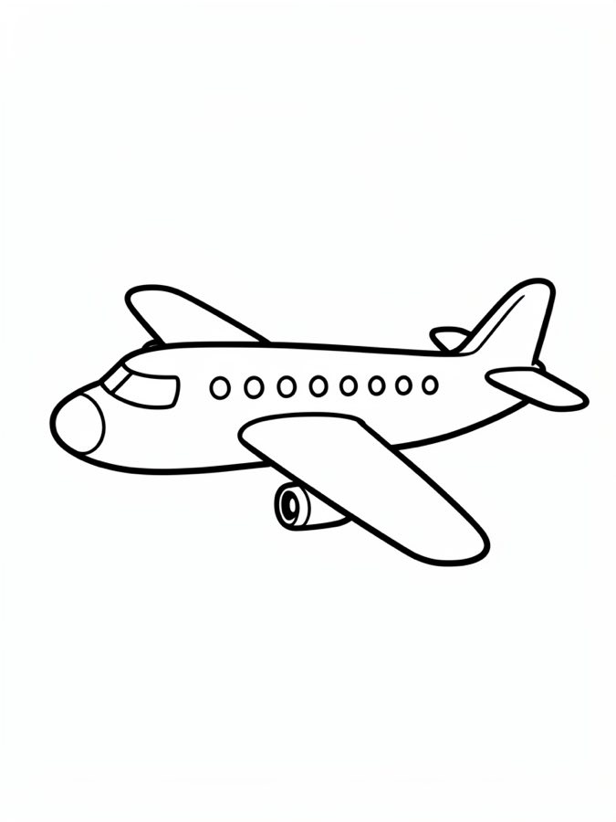 Airplane Coloring Page
