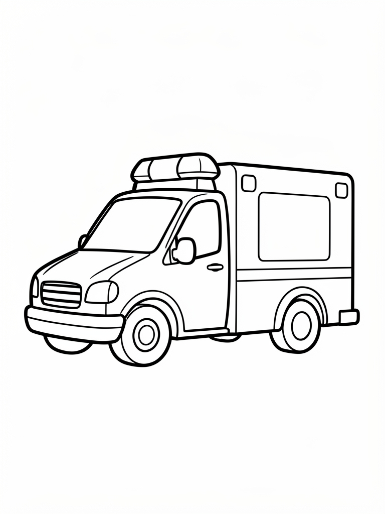 Ambulance Coloring Page printable coloring page