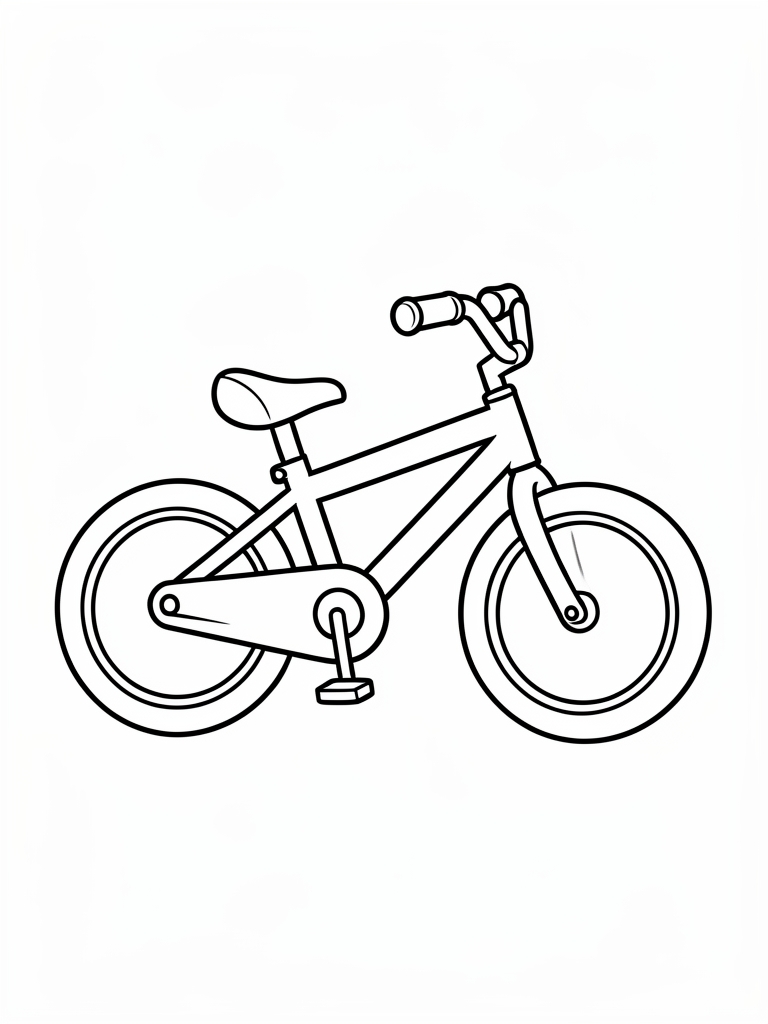 Bicycle Coloring Page printable coloring page