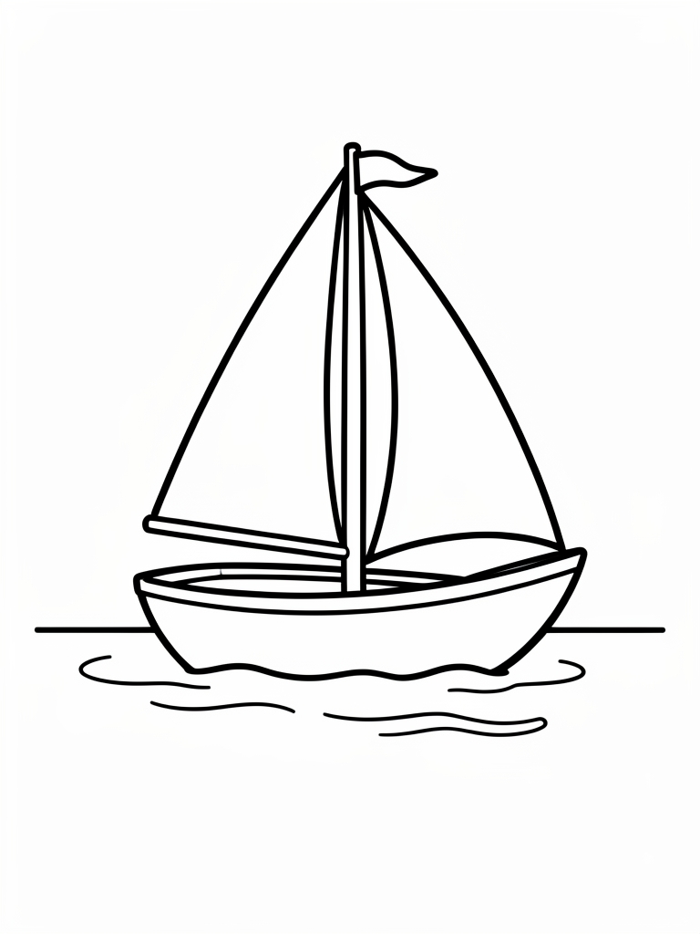 Boat Coloring Page printable coloring page
