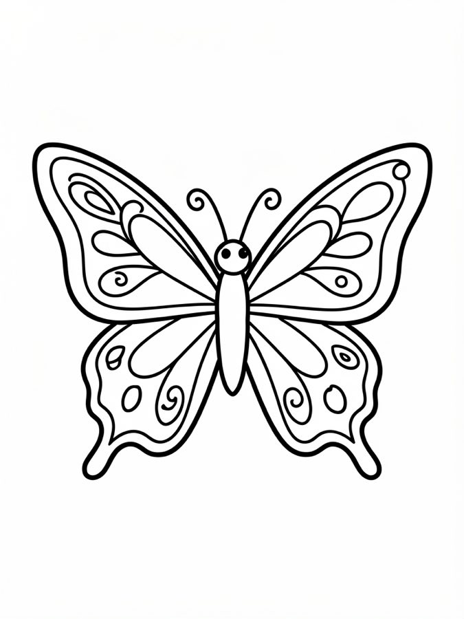 Butterfly Coloring Page
