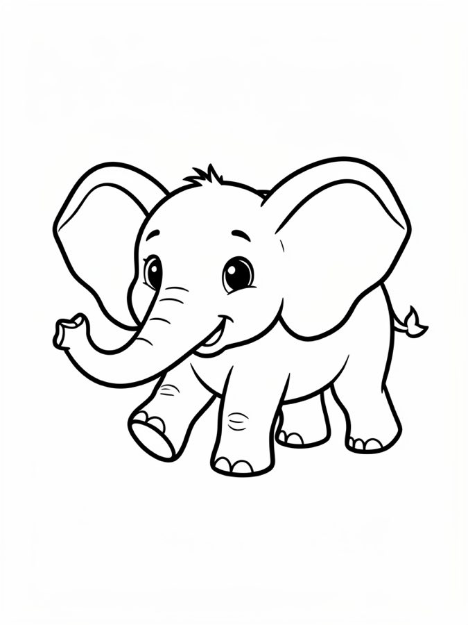 Elephant Coloring Page