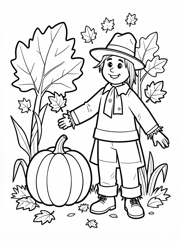 Fall Coloring Page printable coloring page