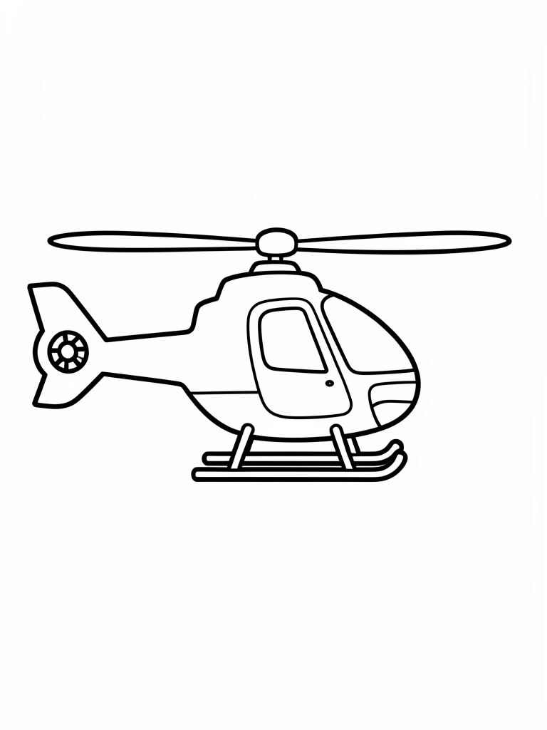 Helicopter Coloring Page printable coloring page