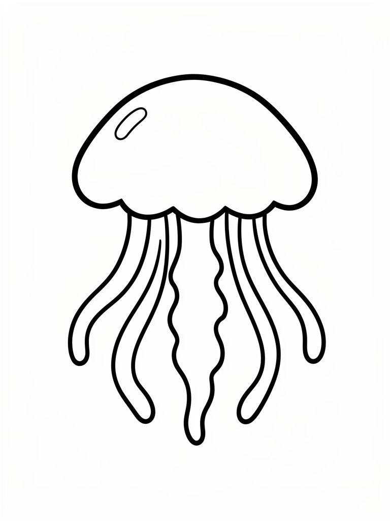 Jellyfish Coloring Page