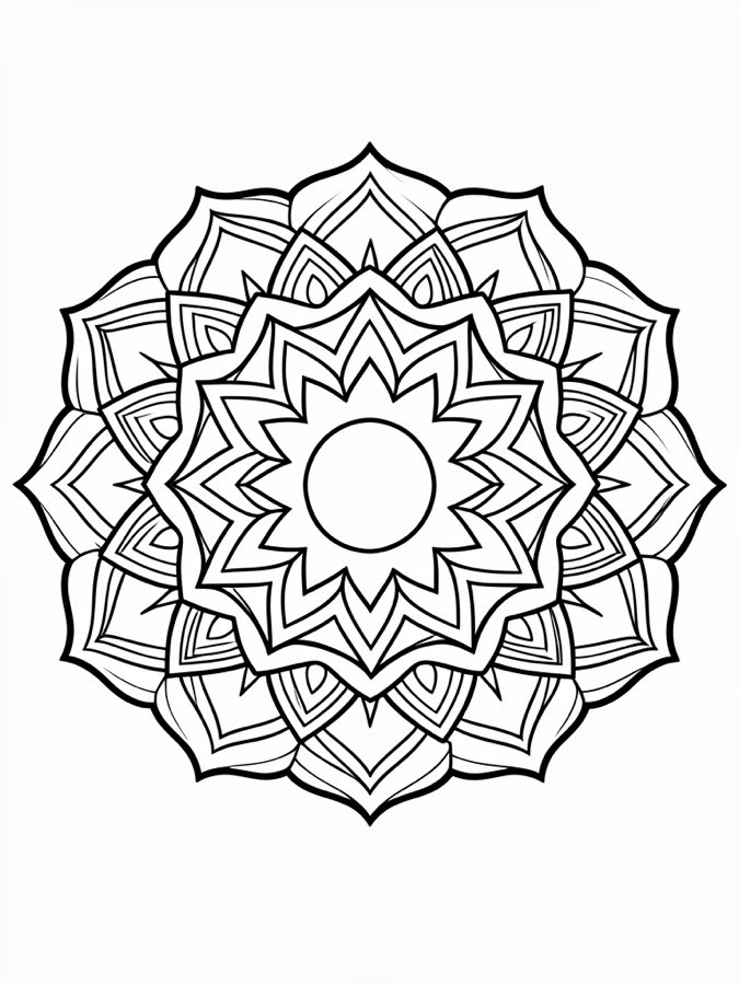 Mandala Coloring Page