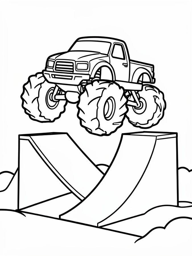 Monster Truck Coloring Page