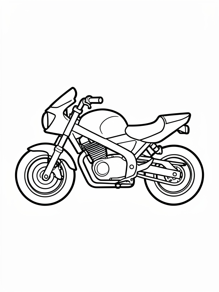 Motorcycle Coloring Page printable coloring page