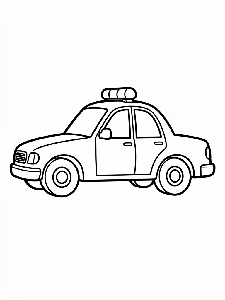 Police Car Coloring Page printable coloring page