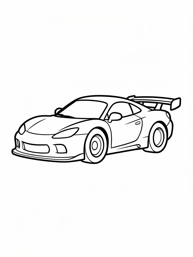 Race Car Coloring Page printable coloring page