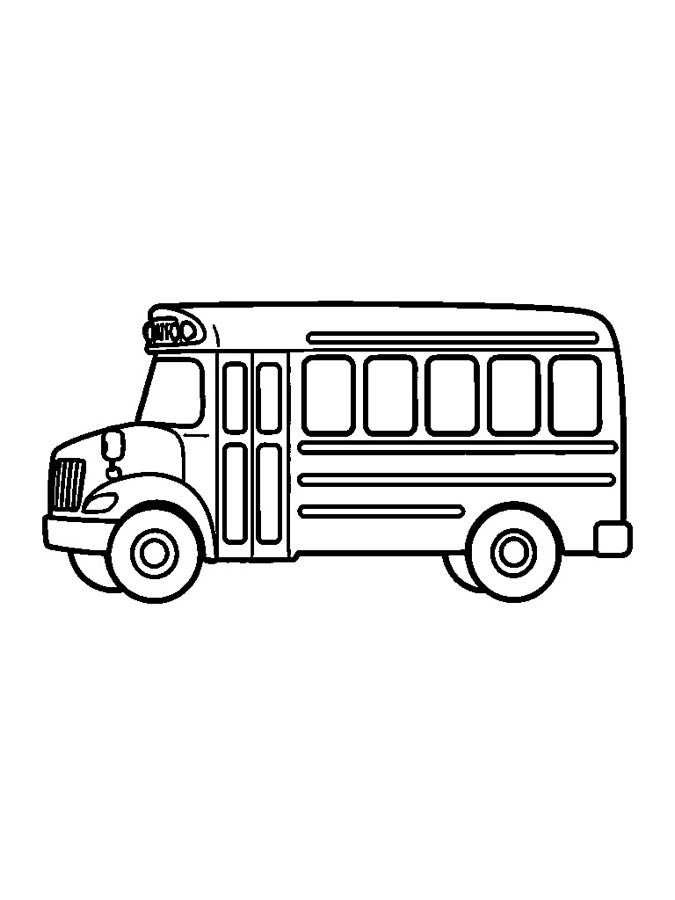 School Bus Coloring Page