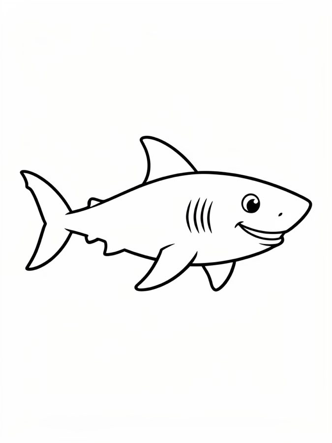 Shark Coloring Page