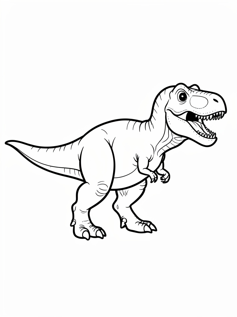 T-Rex Coloring Page printable coloring page