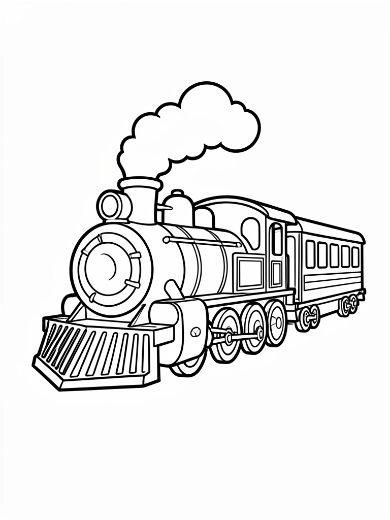 Train Coloring Page printable coloring page