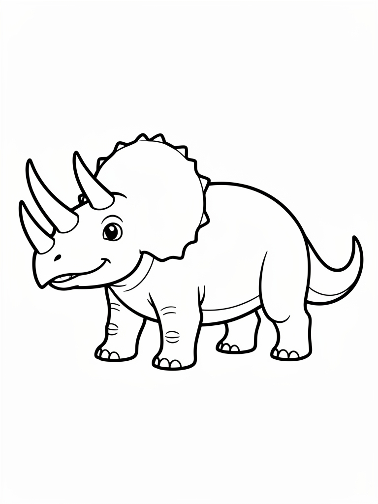Triceratops Coloring Page printable coloring page
